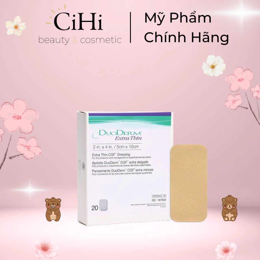Miếng Dán Y Tế Đa Năng DuoDerm Extra Thin Cho Vết Thương Hở Và Dán Hút Nhân Mụn Hàn Quốc