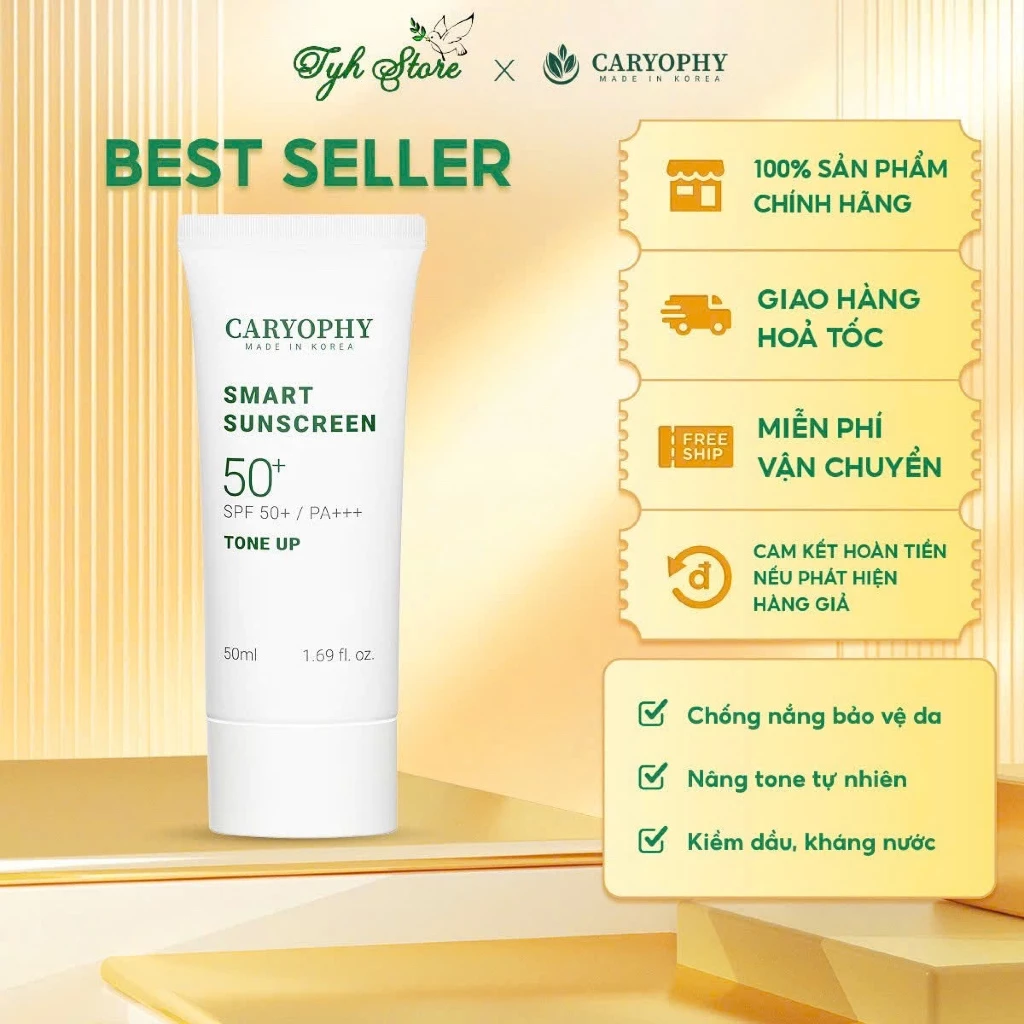 KEM CHỐNG NẮNG CARYOPHY 50ml ( Caryophy Smart Tone - Up Suncreen )