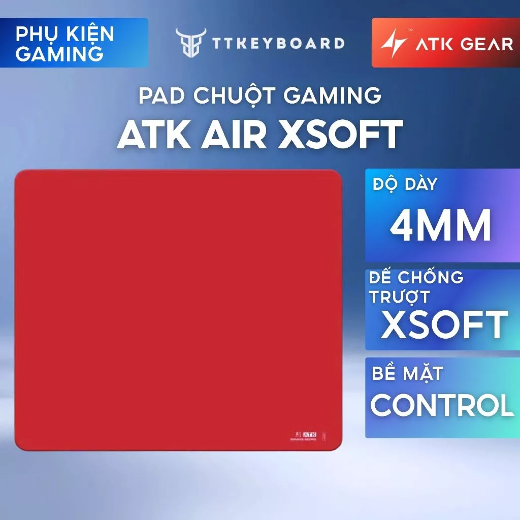 [Hỏa Tốc] Pad chuột ATK Air XSoft Chống Trượt Bề Mặt Control New Seal Chính Hãng ATK