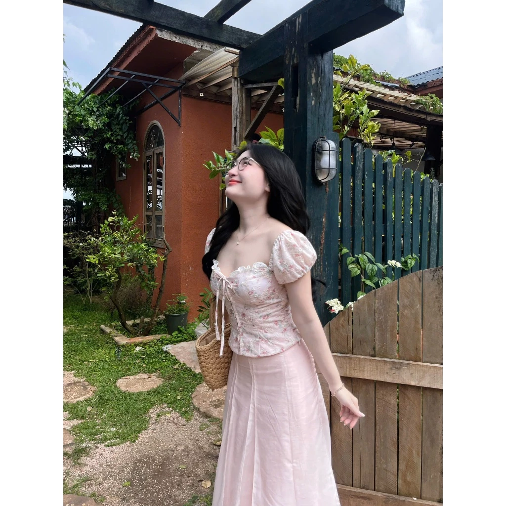 Áo Linen Tay Bồng Sẵn Mút Ngực [Một Mẩu House]