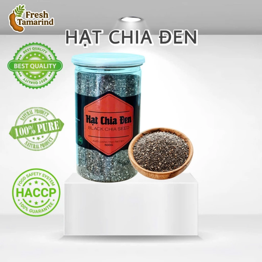 Hạt Chia Đen Black Bag Chia Hũ 500g