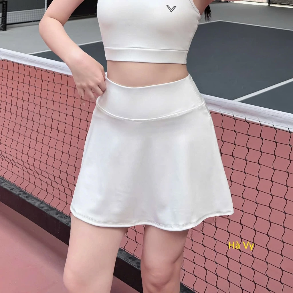 Váy chữ a 2 lớp dạng thể thao năng động đi bơi, tập Yoga, chạy bộ Aerobic Pickleball