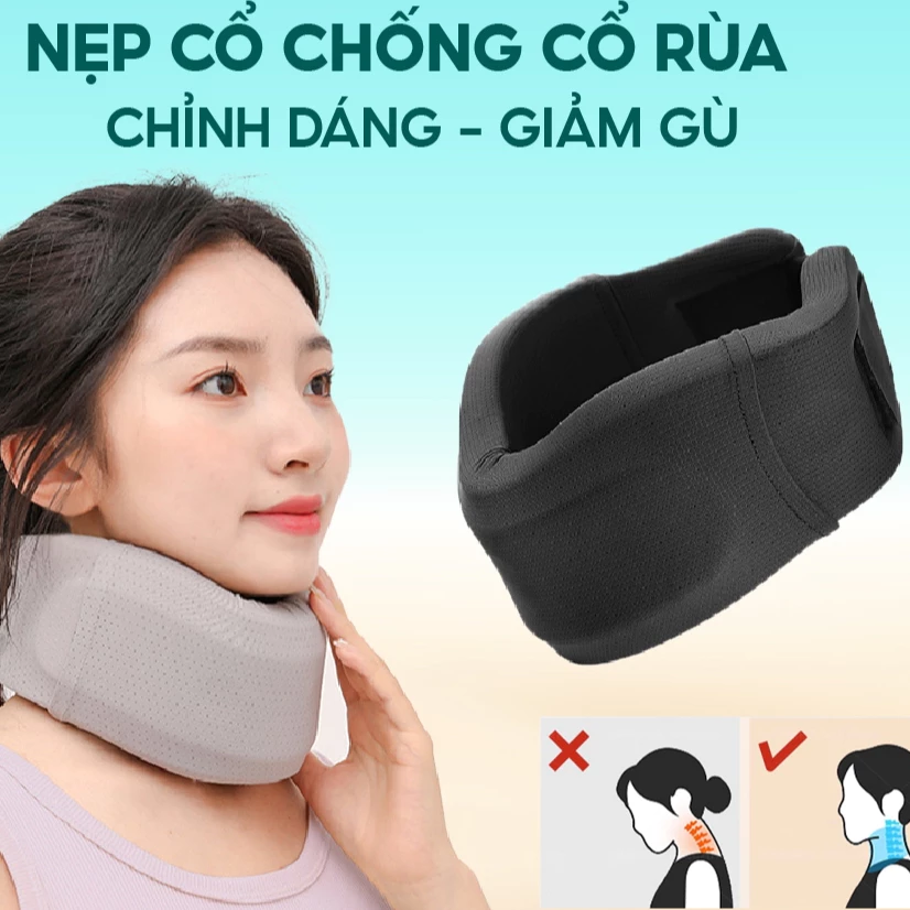 [Sale 50%]  Nẹp cổ mềm chống gù ngăn cổ rùa giúp định hình cổ và giảm đau mỏi cổ hiệu quả Happykids