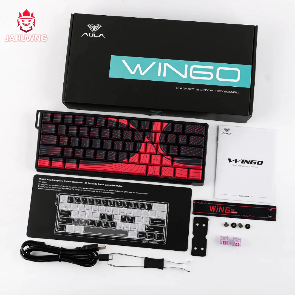 [Chính Hãng] Bàn phím cơ AULA WIN60/68 HE -Rapid Trigger - Switch Nam Châm 1k - 8k Polling Rate