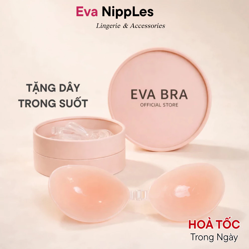 Miếng Dán Ngực Áo Dán Nâng Ngực Silicon Cài Trước Nâng Ngực Tạo Khe Kèm Dây Trong EVA 4950