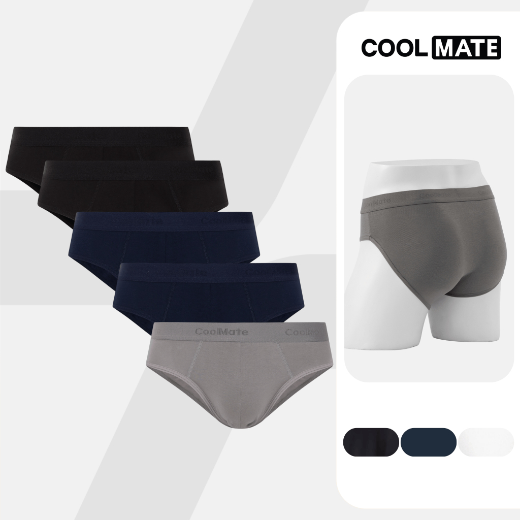 Combo 5 quần lót nam tam giác Cotton Coolmate (màu ngẫu nhiên)