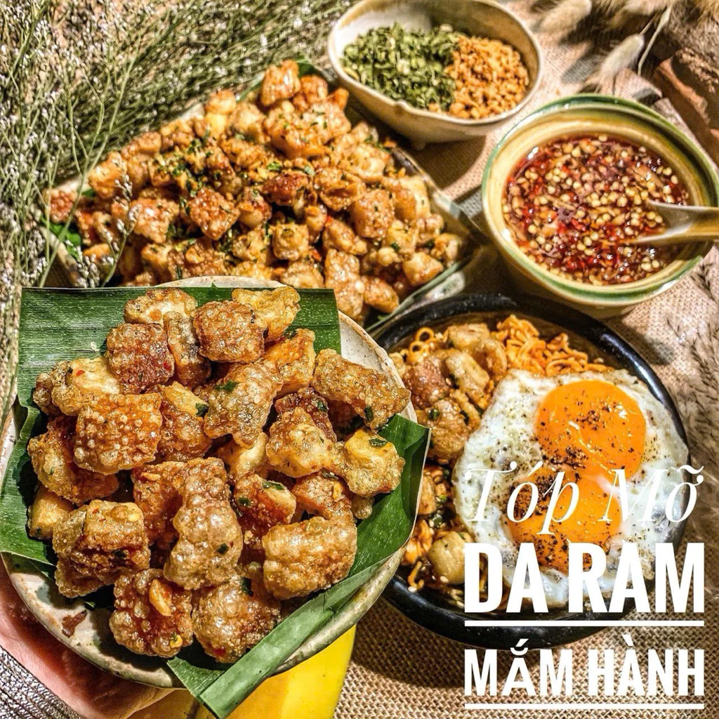 Tóp mỡ da rim mắm tỏi ớt hủ 250g