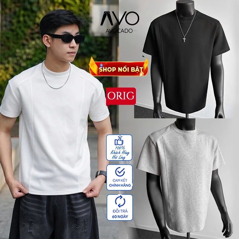 Áo Phông Thun Cleanfit Ngắn Tay Cổ Tròn Tôn Chiều Cao Avocado, Áo Thun Mặc Hè Nam Nữ Trẻ Trung Năng Động