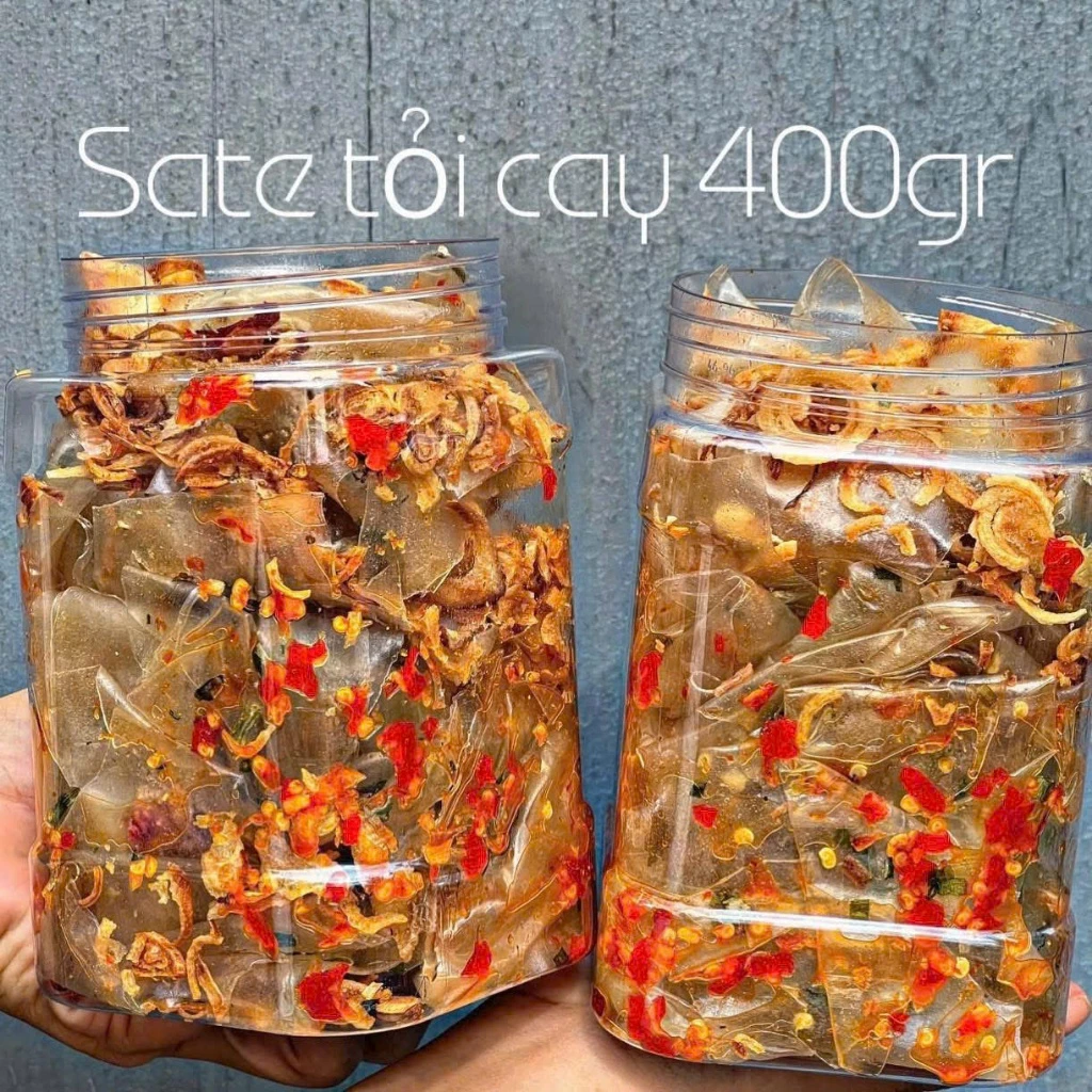 BÁNH TRÁNG SATE TỎI CAY HỦ 400G