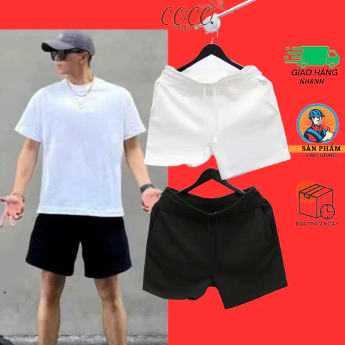 Quần Short Nam Nữ Cạp Chun Dây Rút Co Giãn, Form Rộng Thể Thao , Quần Đùi Nam Chất Nỉ Da Cá Dáng Thể Thao Trên Gối Basic