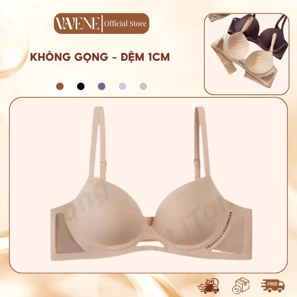 [TĂNG SIZE] Áo lót nữ MASSAGE DORIS AL207, áo su thoáng khí đệm mỏng nâng ngực tạo khe viền lưới chống xệ cup chữ V