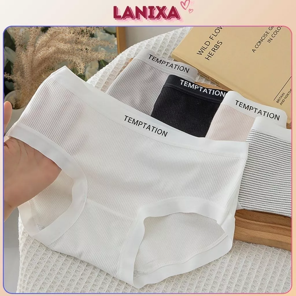 Quần lót nữ thun lạnh mềm mại êm ái thoáng mát cạp vừa tôn dáng đáy 2 lớp kháng khuẩn LANXA LY08 -CB