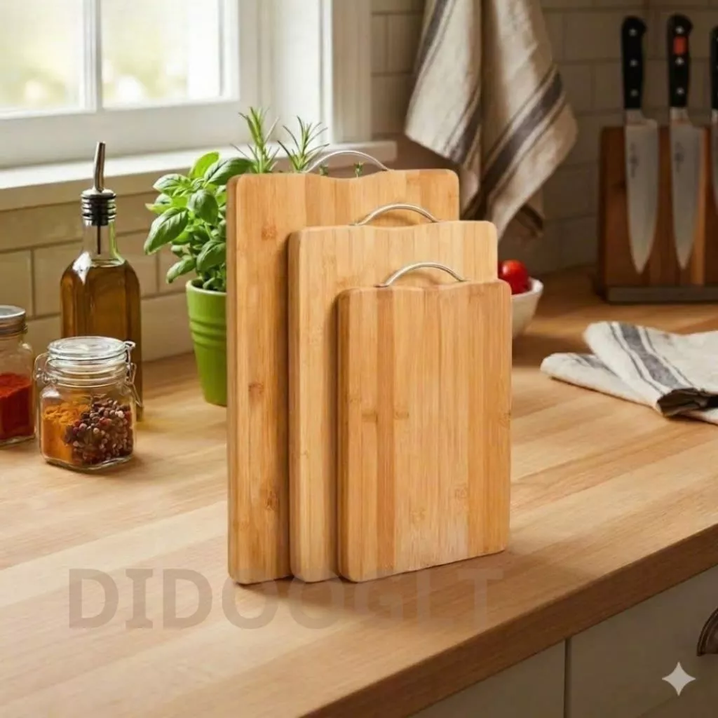 Thớt Gỗ Nhật  Kháng Khuẩn Chống Nấm Mốc An Toàn Khi Sử Dụng Size 34*24cm - DIDOOGLT