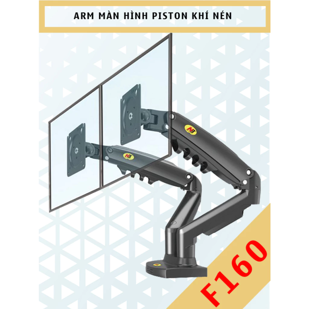 F160 - Giá treo 2 màn hình [17-32 inch]/ Giá đỡ 2 màn hình/ Phiên bản 2 tay của F80 North Bayou