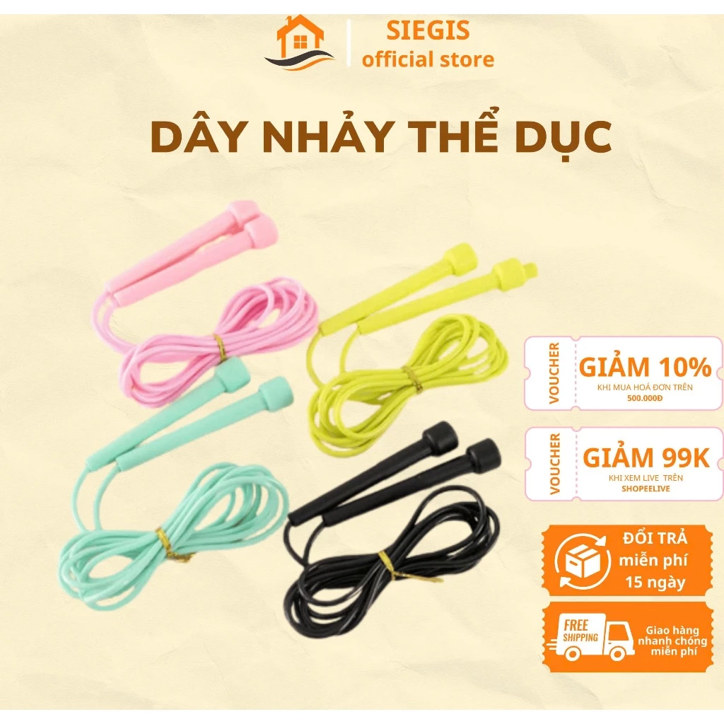 Dây Nhảy Phản Lực DIDOOGLT – Dây Nhảy Thể Dục Tập Tại Nhà Cho Nam Nữ, Nhẹ, Bền, An Toàn