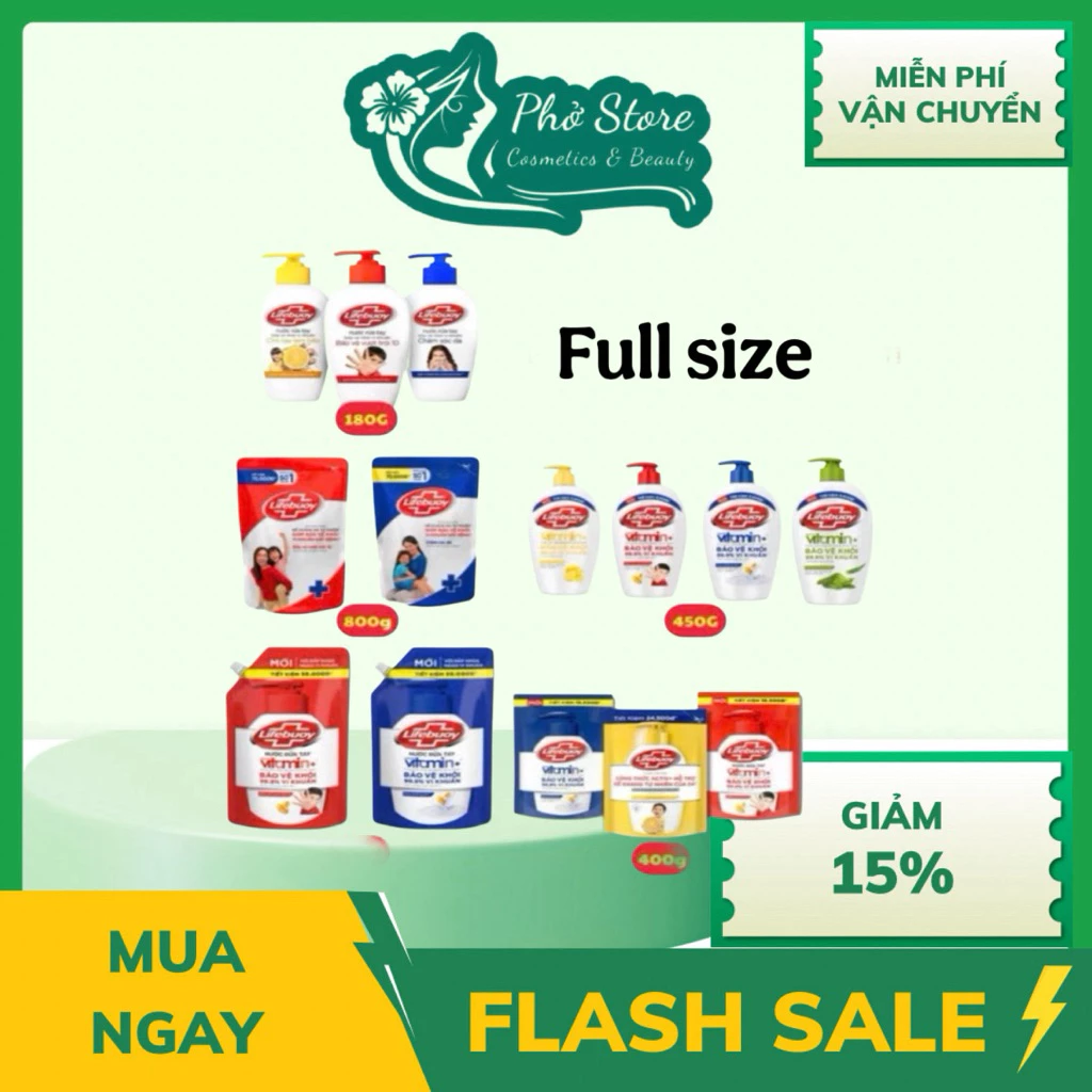 Lifebuoy Nước Rửa Tay  Diệt 99% Vi Khuẩn - Nhãn Hiệu Nước Rửa Tay Bán Chạy Số 1 Thế Giới