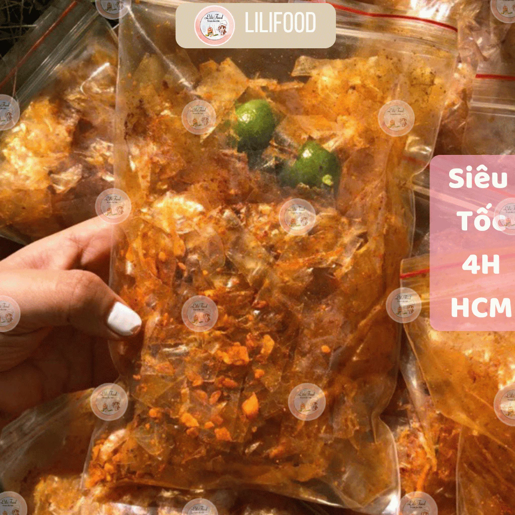 Bánh Tráng Xì Ke Tỏi Muối Siêu Tôm Độc Quyền Siêu Ngon Lilifood