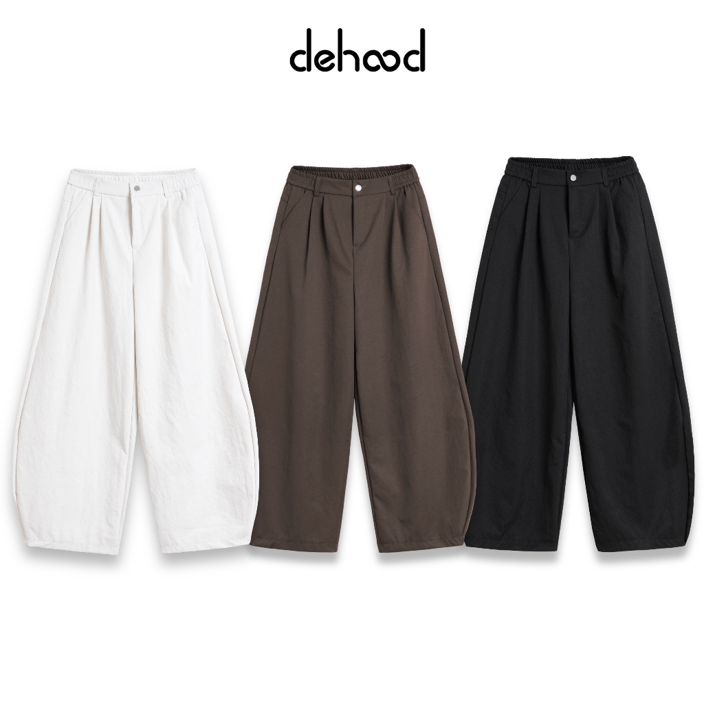 Quần Kaki ống rộng cong Dehood form rộng chất kaki mềm mịn không nhăn cạp khoá…