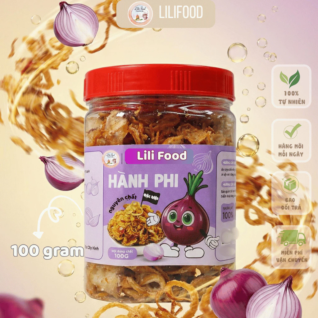 HỦ  HÀNH PHI NGUYÊN CHẤT ĐẶC BIỆT 100% Siêu Ngon -LiLiFood