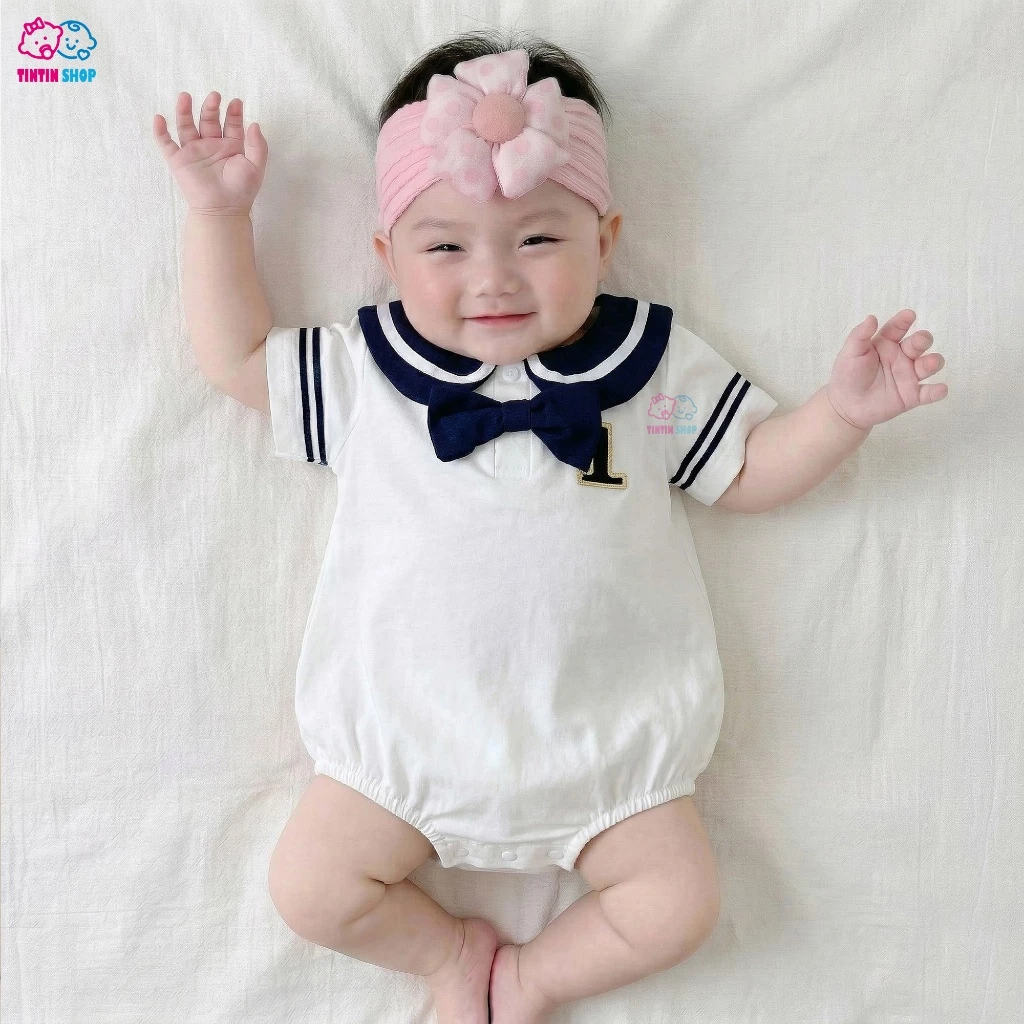 Bodysuit body đùi cho bé trai bé gái Body chip cộc tay cho trẻ sơ sinh Áo liền quần Cổ Sen SLH254