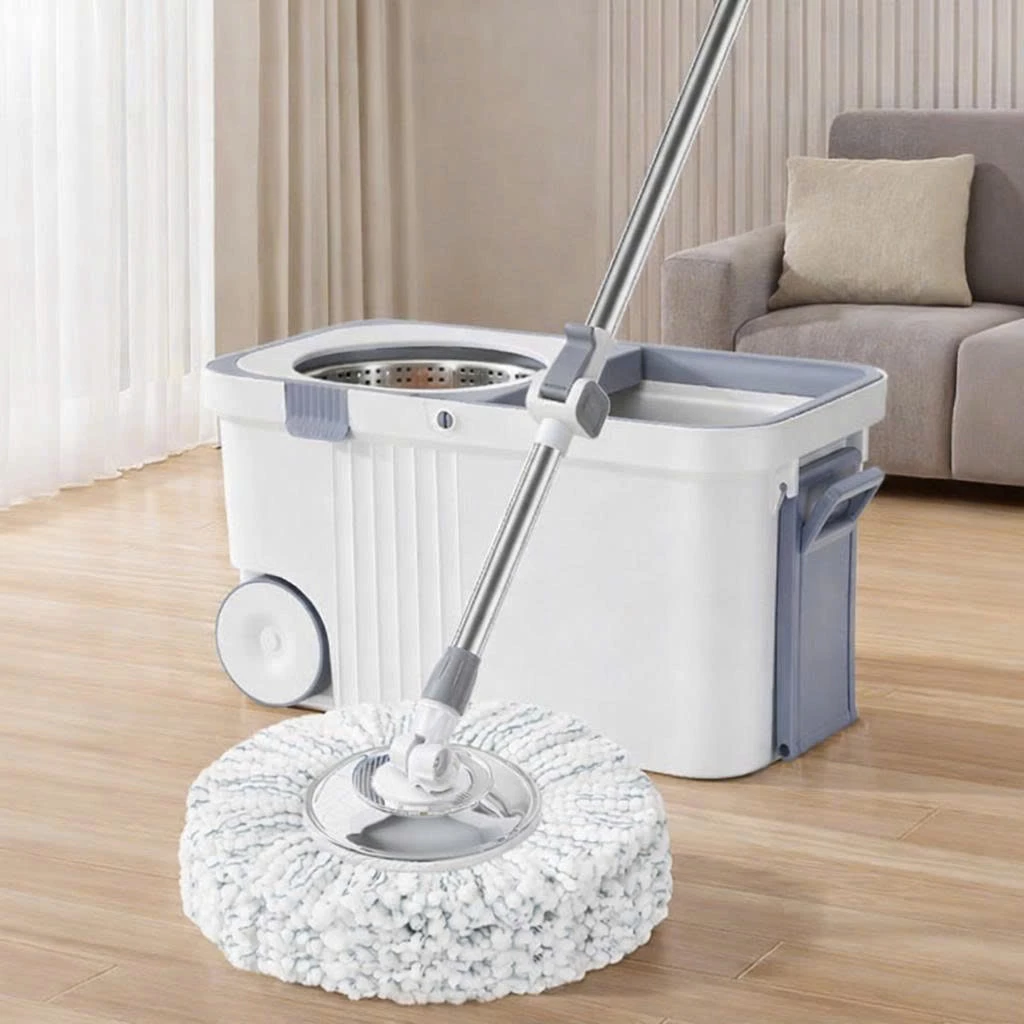 Bộ Cây Lau Nhà Có Bánh Xe DK PRO MOP Tự Vắt Thông Minh Đầu Xoay 360 Độ, Chất Lượng Cao, Siêu Bền Bỉ