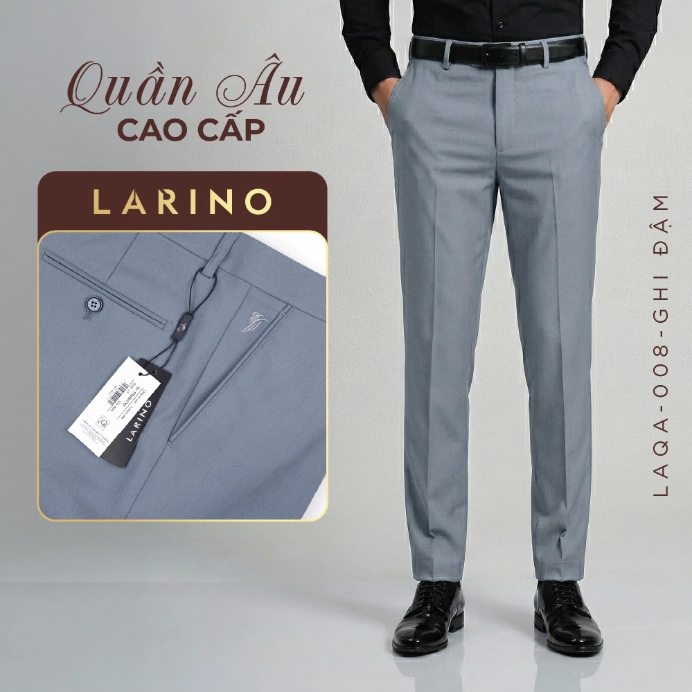 Quần Dài Nam LARINO Chính Hãng - Co Giãn Đàn Hồi Tốt, Hạn Chế Nhăn, Lịch Lãm Sang Trọng