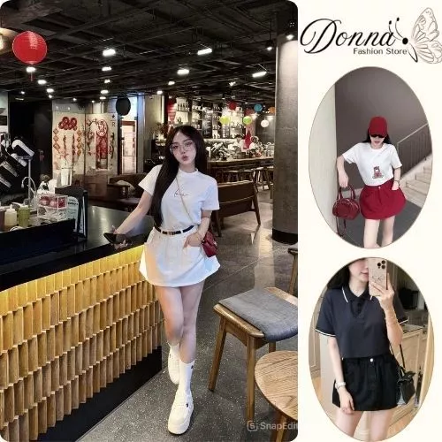 Chân váy nữ Dona HCOM25097 . chân váy cạp chun ngắn 3 màu dễ phối đồ co dãn 4 chiều