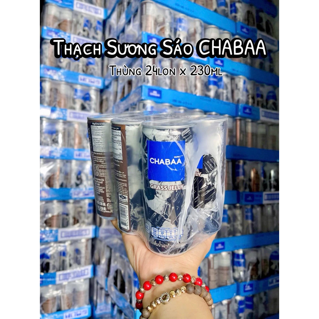 THÙNG 24 LON NƯỚC SƯƠNG SÁO CHABAA THÁI LAN 230ML SIÊU NGON HOT ĂN VẶT