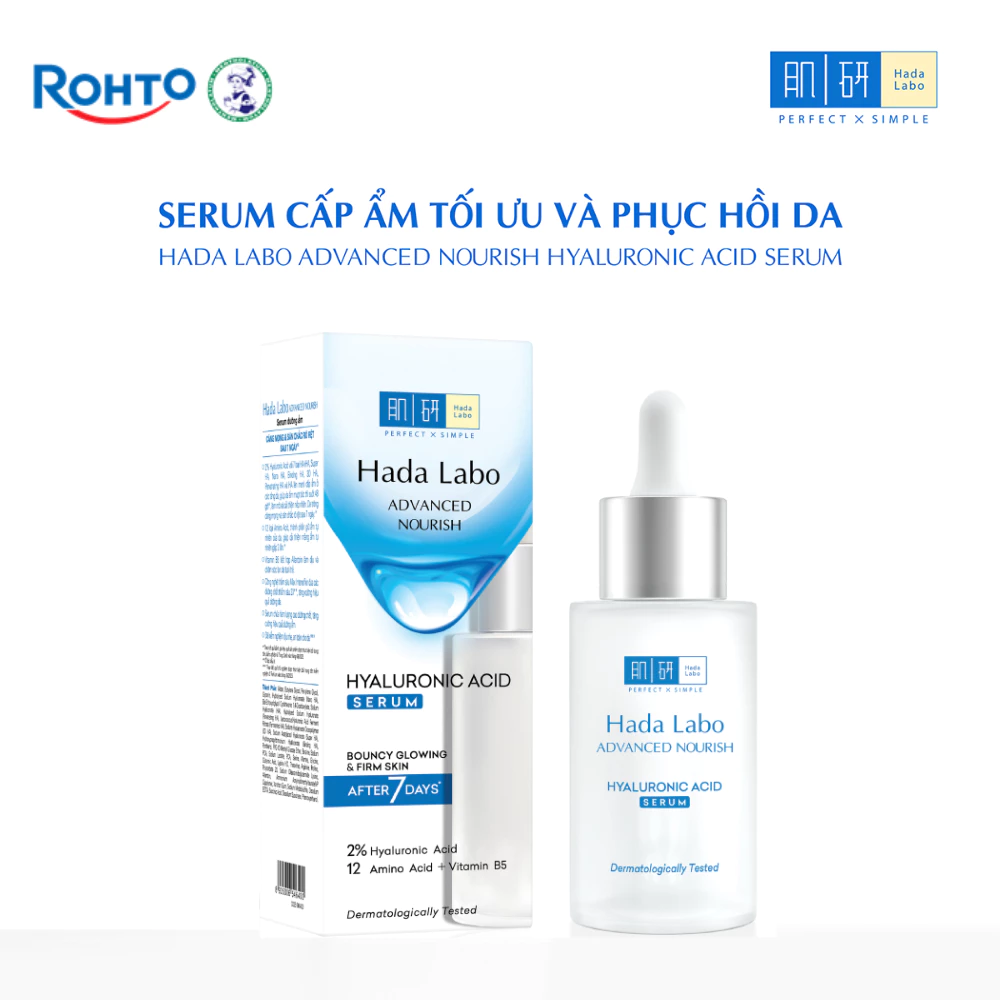 [KOL] Serum hỗ trợ dưỡng ẩm Hada Labo Advanced Nourish Hyaluronic Acid 2% (30ml)