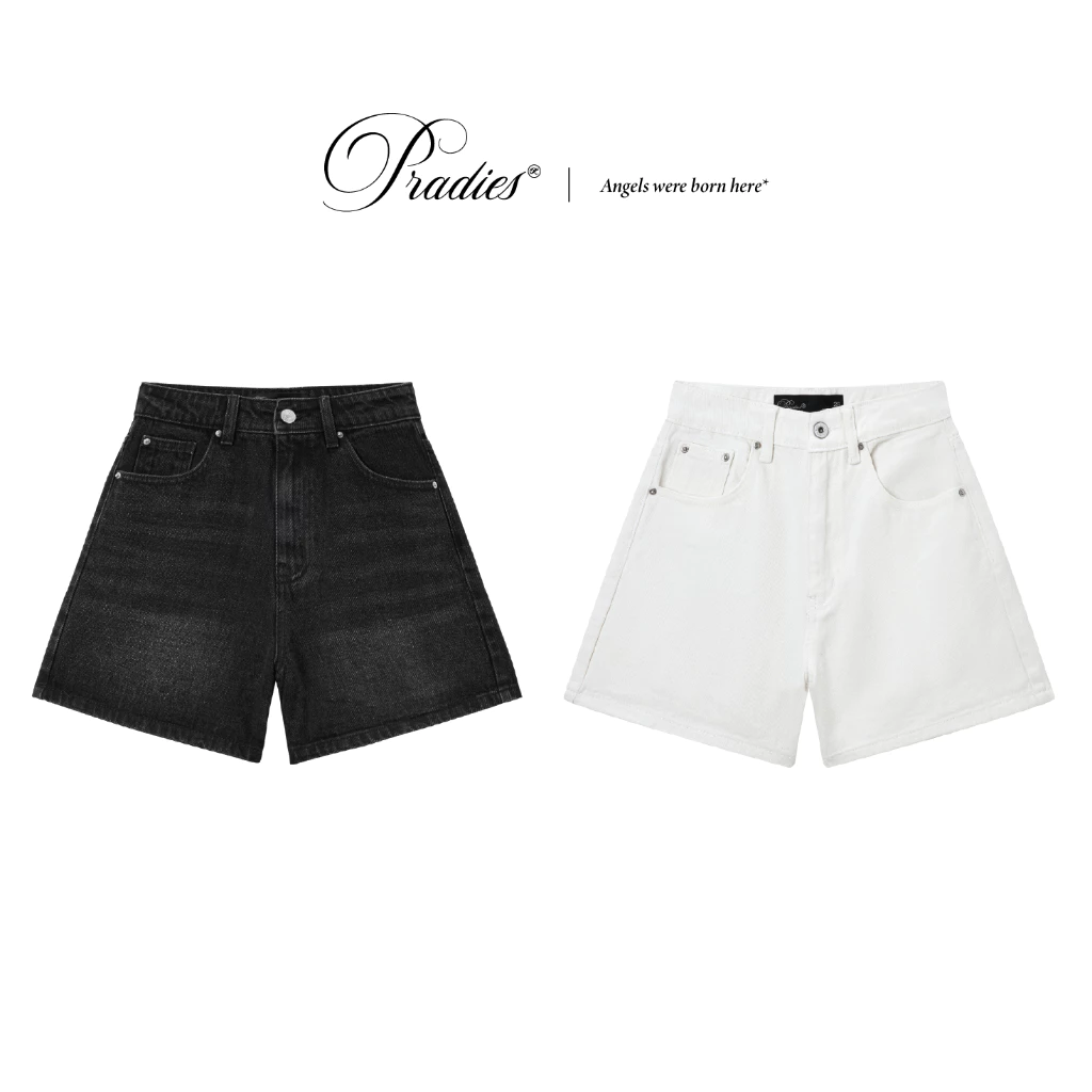 Quần Shorts Jeans Nữ Phom Regular PRADIES - Rigid Denim