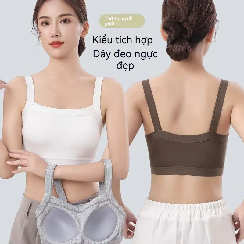 Áo Lót Nâng Ngực Chảy Xệ, Form Cố Định Co Giãn - Kiểu Dây Tanktop Modal Thoáng Mát