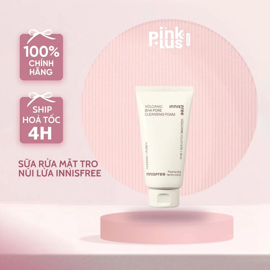 [MẪU MỚI] Sữa Rửa Mặt Tro Núi Lửa Innisfree Volcanic Cleansing Foam 150ml