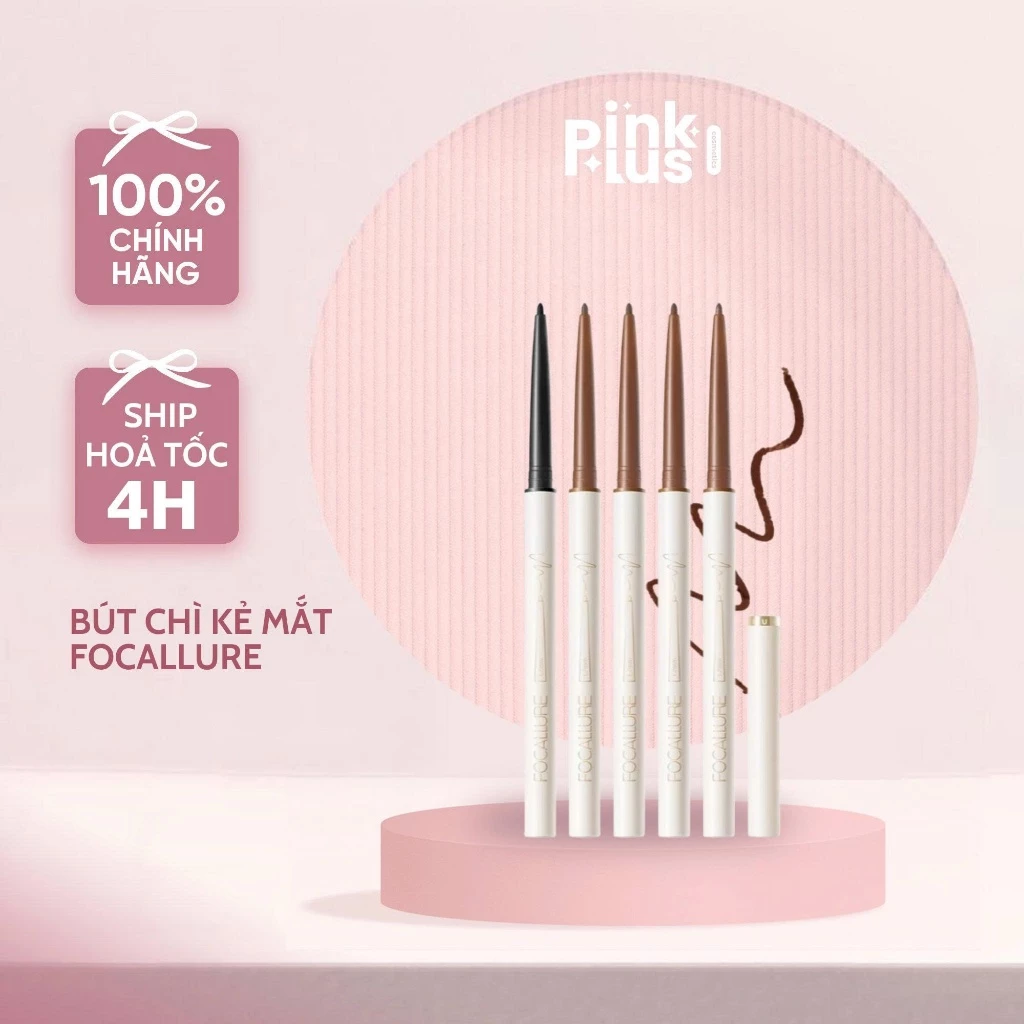 Bút chì kẻ mắt F.O.C.A.L.L.U.R.E đầu mảnh 1.7mm chống thấm nước lâu trôi 1g