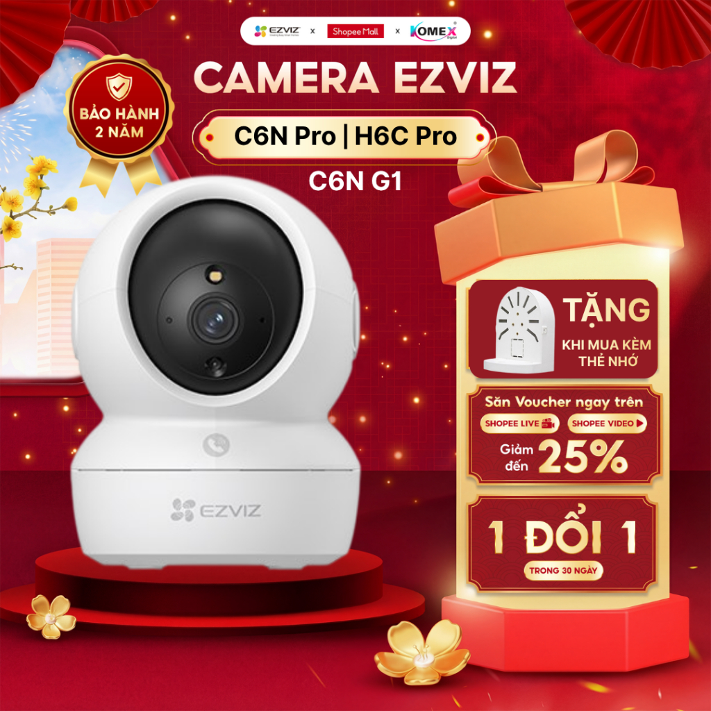 Camera Wifi Trong Nhà EZVIZ C6N Pro C6N G1 H6C Pro H1C 3MP 5MP 8MP 2K 3K 4K…