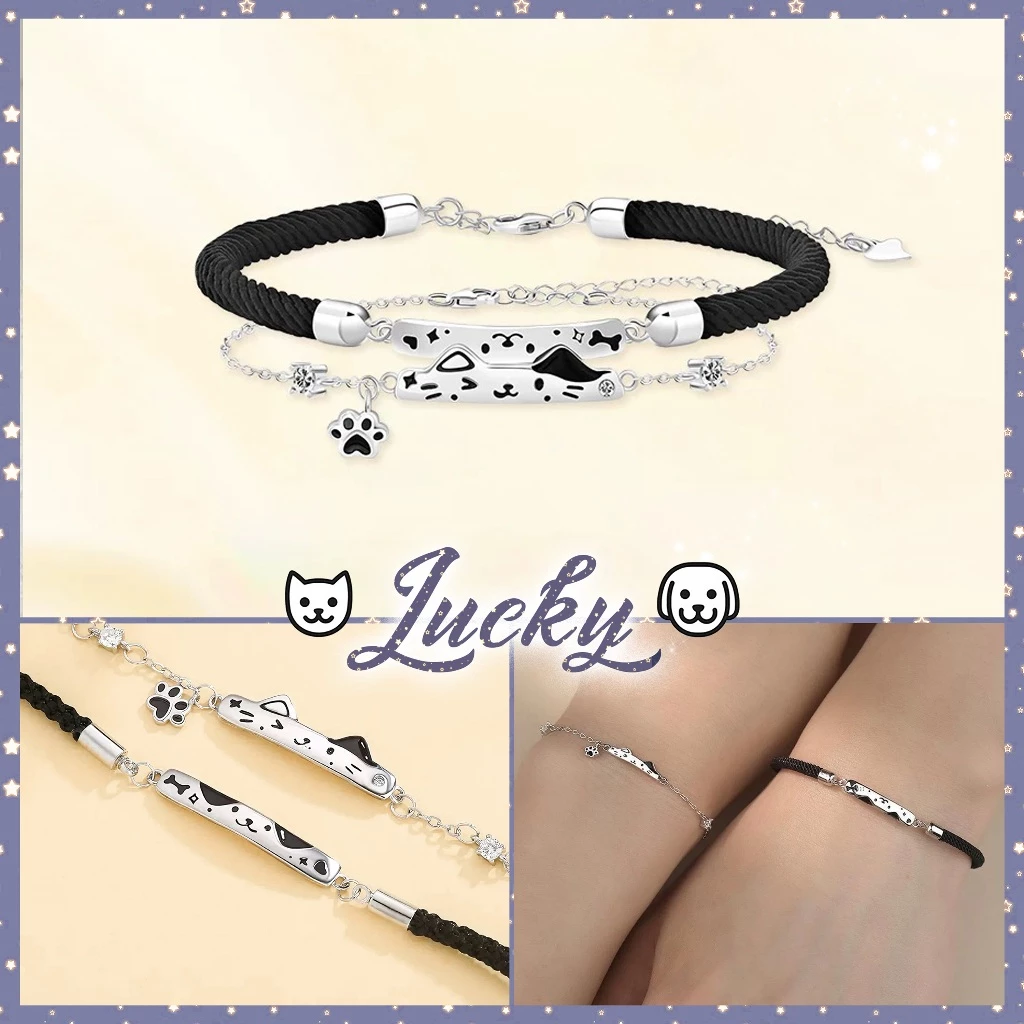 Vòng tay đôi, Vòng tay bạn thân LUCKY [Mẫu Mới], Vòng tay cặp đôi xinh xắn dễ thương