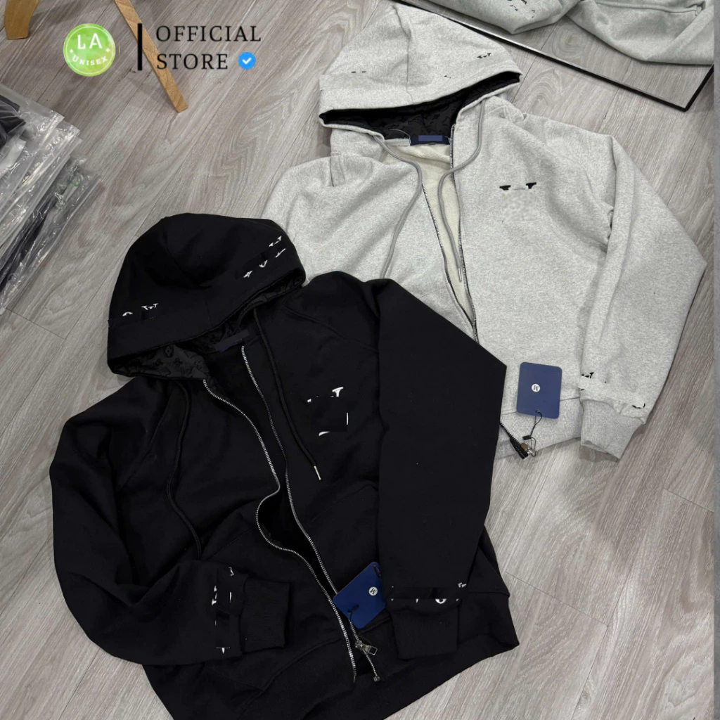 Áo Khoác HoodieZip Ver2 Thêu Nón Và Tay Áo, Dệt Nón 2 Lớp Hottrend, Nỉ Chân Cua Không Xù Đủ Tag Mạc
