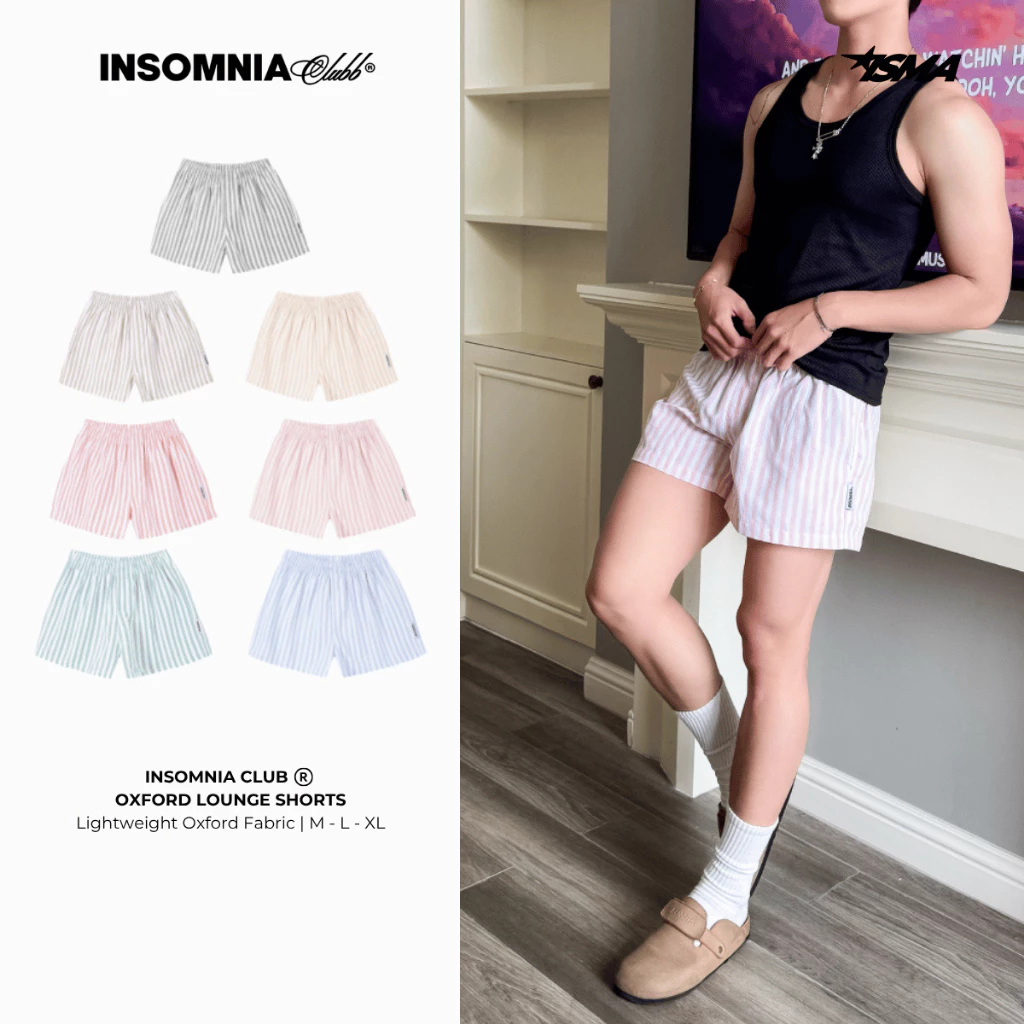 [NEW COLOR] Quần Đùi Vải Oxford Ngủ Mặc Nhà INSOMNIA - PS026