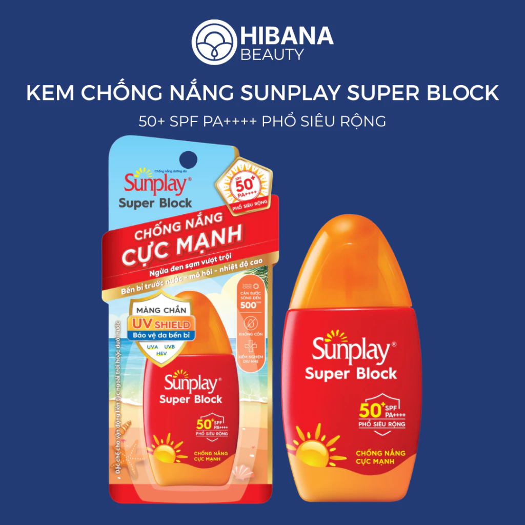 Sữa Chống Nắng Sunplay Bảo Vệ Vượt Trội SPF50+ PA++++ Super Block