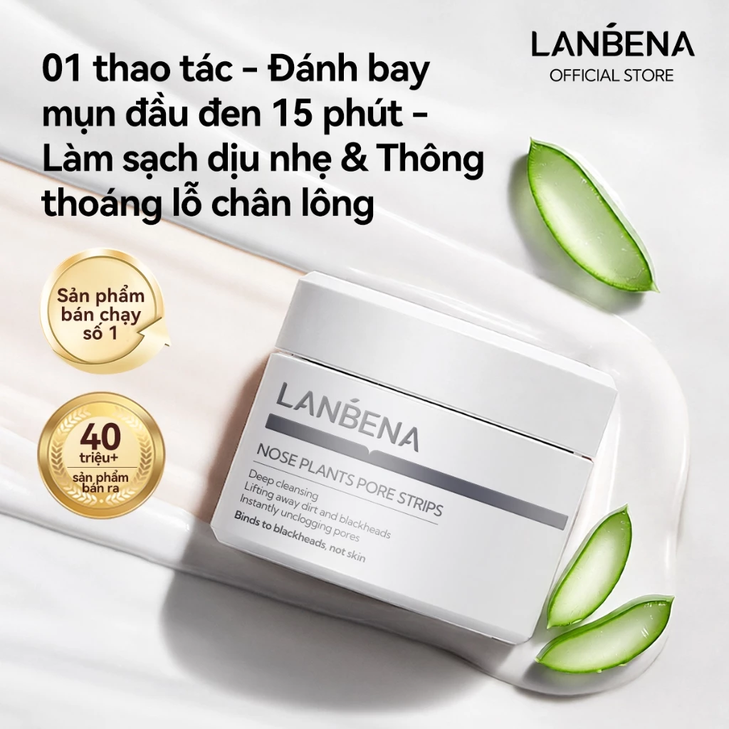 LANBENA Mặt Nạ Loại Bỏ Mụn Đầu Đen (30g) - Phiên Bản Nâng Cấp 2.0,  Mặt Nạ Lột, Skincare
