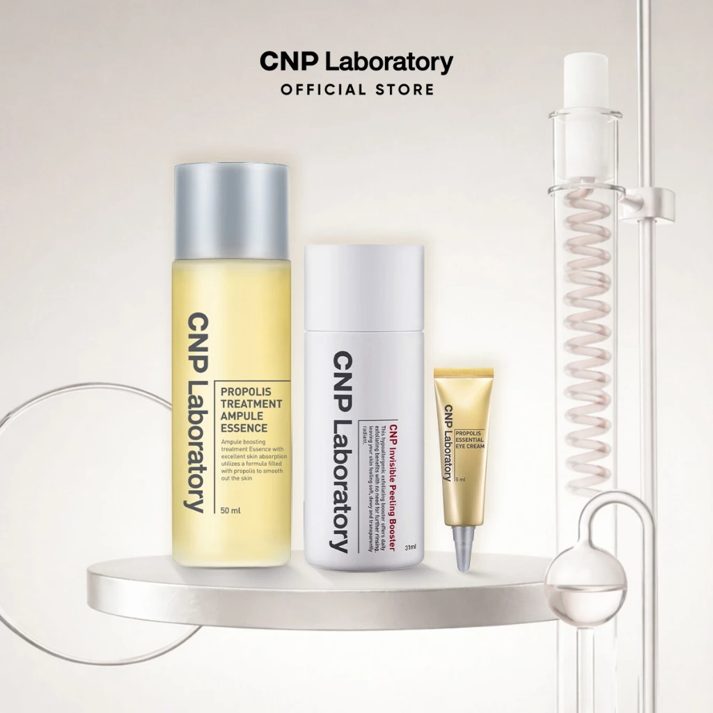 [Quà tặng không bán] Combo Toner keo ong 50ml và Gel tẩy tế bào chết 31ml và Kem dưỡng mắt keo ong 5ml