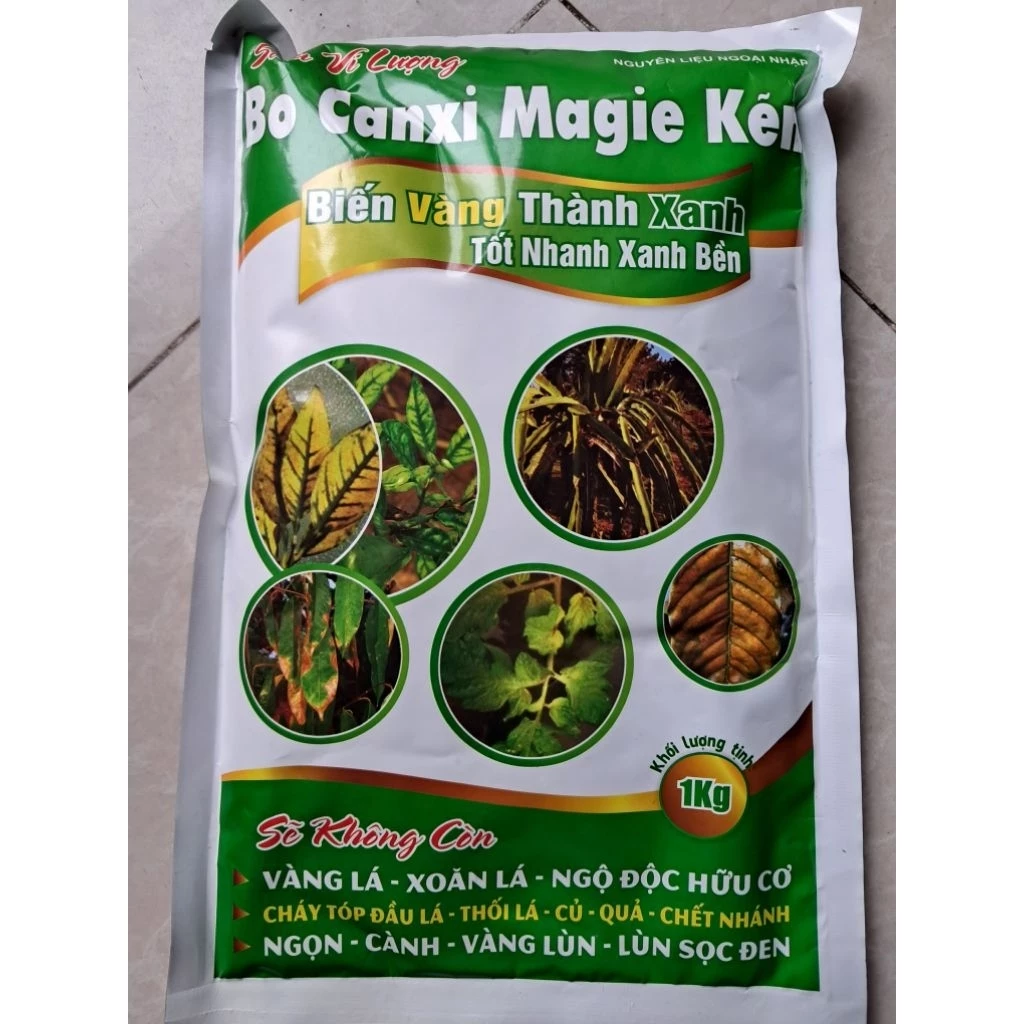 Siêu Vi Lượng Bo Canxi Magie Kẽm nguyên liệu nhập khẩu gói 1kg NongNghiepVietNhat