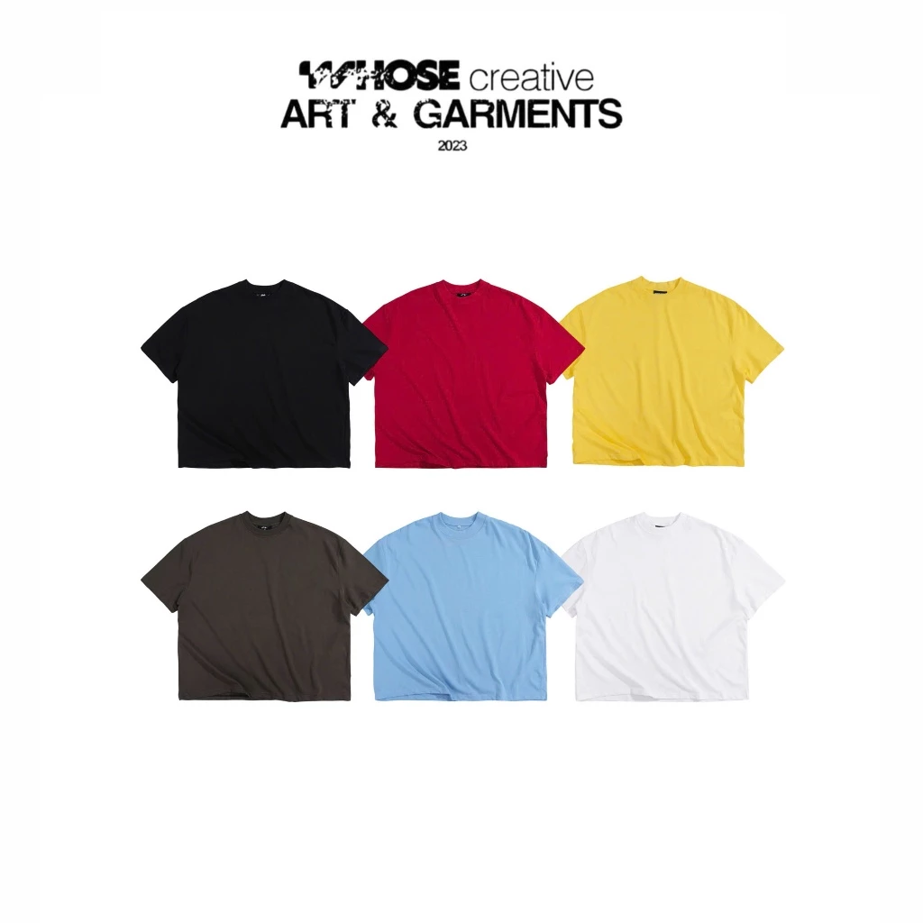 BOXY TEE 6 COLORS VER 2- Áo thun trơn form boxy