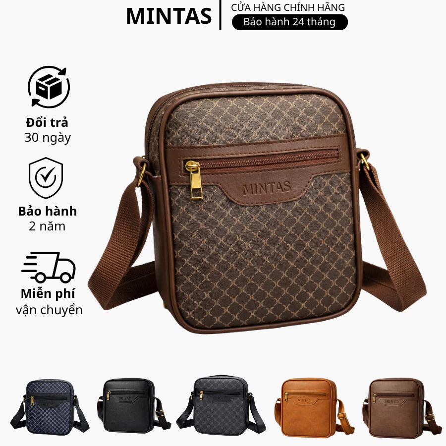 GIÁ MỞ BÁN - Túi Đeo Chéo Thời Trang Da Cao Cấp Trượt Nước Thiết Kế Tối Giản Sang Trọng. MINTAS bag