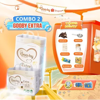 [Kèm quà] Combo 2 bịch Gooby Quần siêu mỏng mềm, thấm hút tốt size M/L/XL/XXL/XXXL cho bé từ 6kg-25Kg