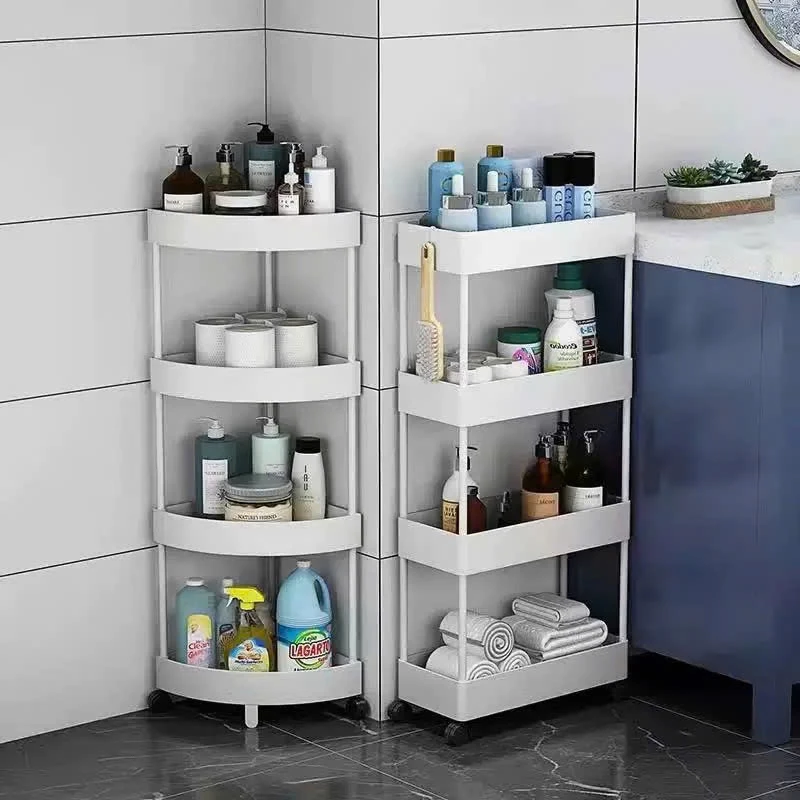 Kệ Để Đồ Đa Năng 4 Tầng Có Bánh Xe Chuyên Dụng Cho Spa, Phòng Tắm Nhà Bếp Nhựa Nhập Khẩu