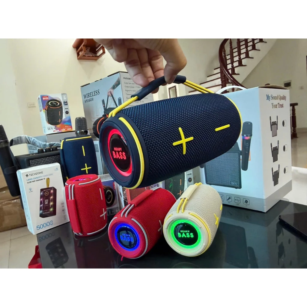 Loa bluetooth Heavy Bass 19 chính hãng, loa cầm tay di động âm bass mạnh