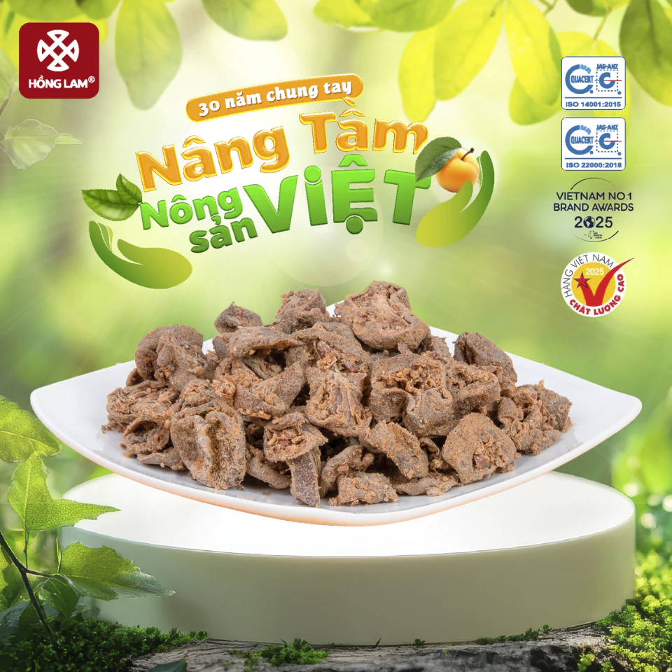 Xí muội chanh Hồng Lam, dạng hộp. Có vị chua, mặn, ngọt