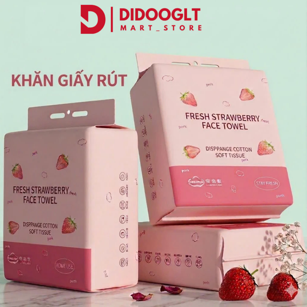 Khăn Giấy Rút Đa Năng Didooglt - Siêu Dai, Mềm Mịn, An Toàn Cho Da, Thấm Hút Tốt