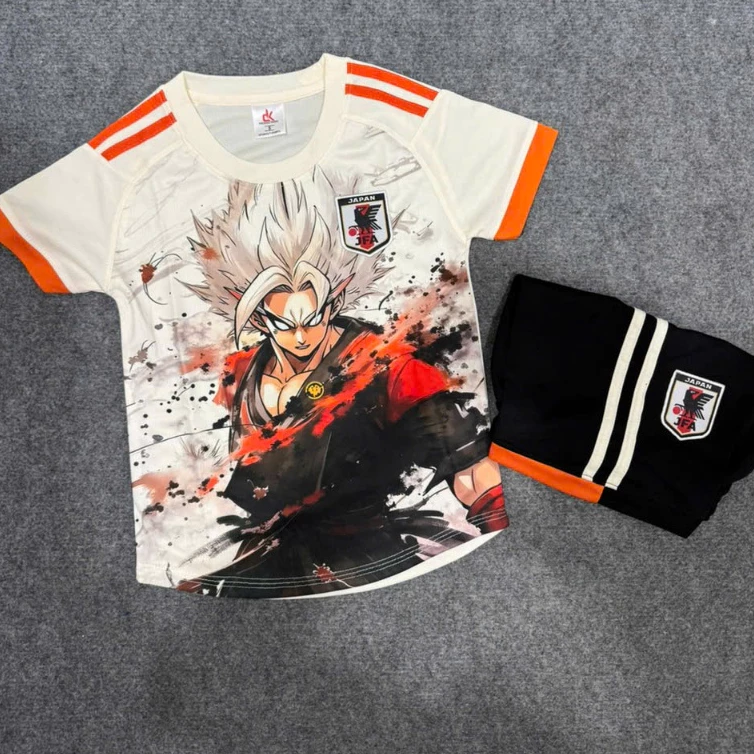 Bộ Quần Áo Đá Banh Nhật KemTrẻ Em (Nhận In Tên Số) Thun Mè Cao Cấp Logo Thêu Kids Top Sport