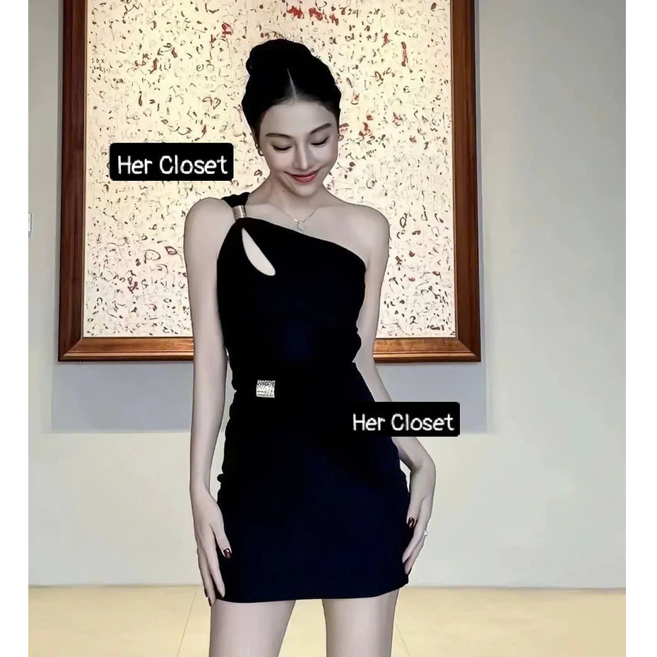 [HÀNG THIẾT KẾ] Váy lệch vai, váy body, đầm lệch vai dáng ngắn, đầm body, đầm đi tiệc, sang chảnh, váy đi đám cưới, sẵ..